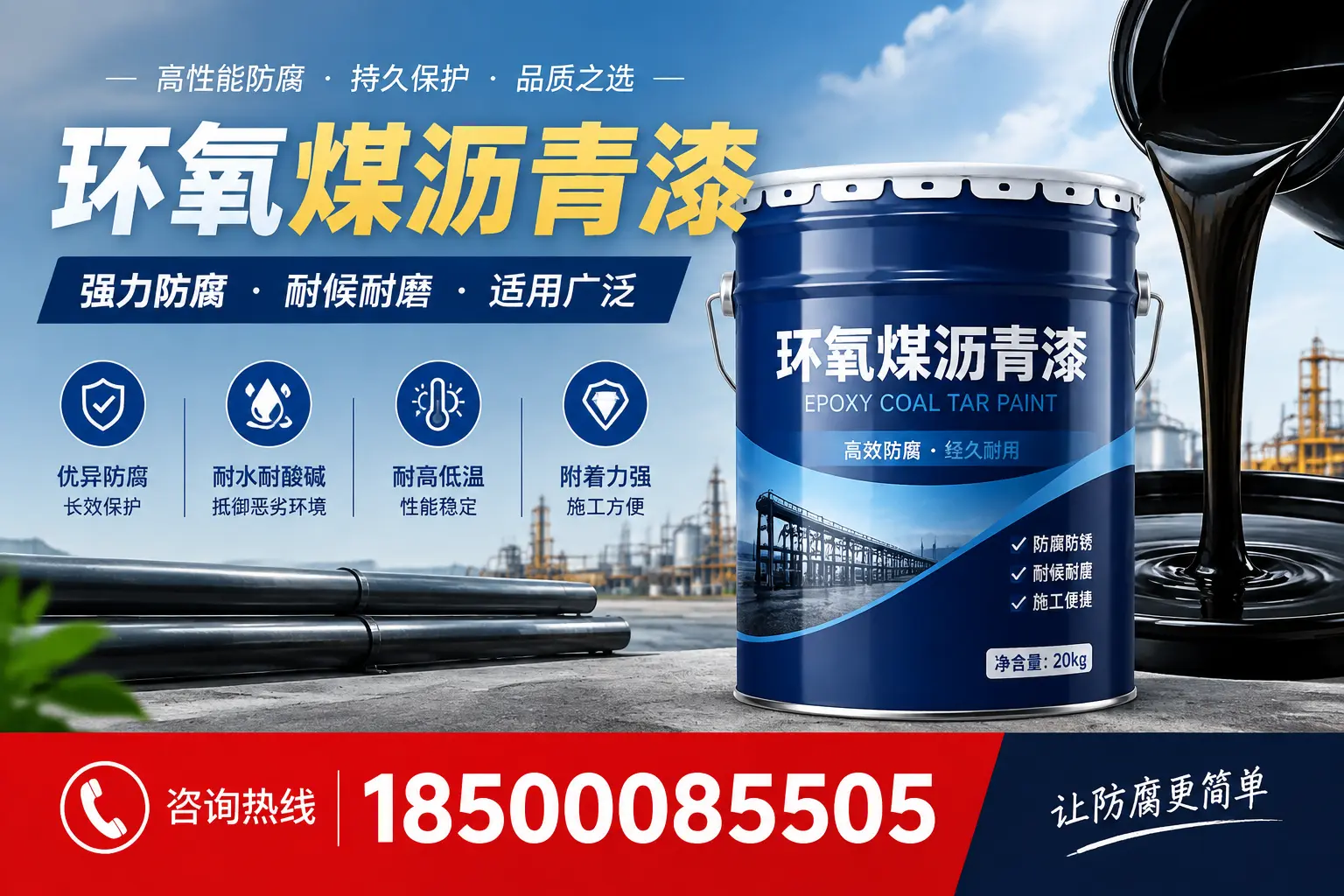 环氧煤沥青漆在不同气候条件下的表现分析，防城港适用性
